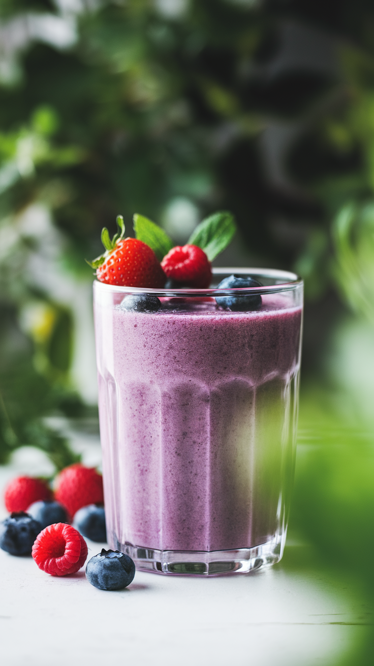 Smoothie That Keeps You Full Without Feeling Too Thick - berry smoothie ingredients