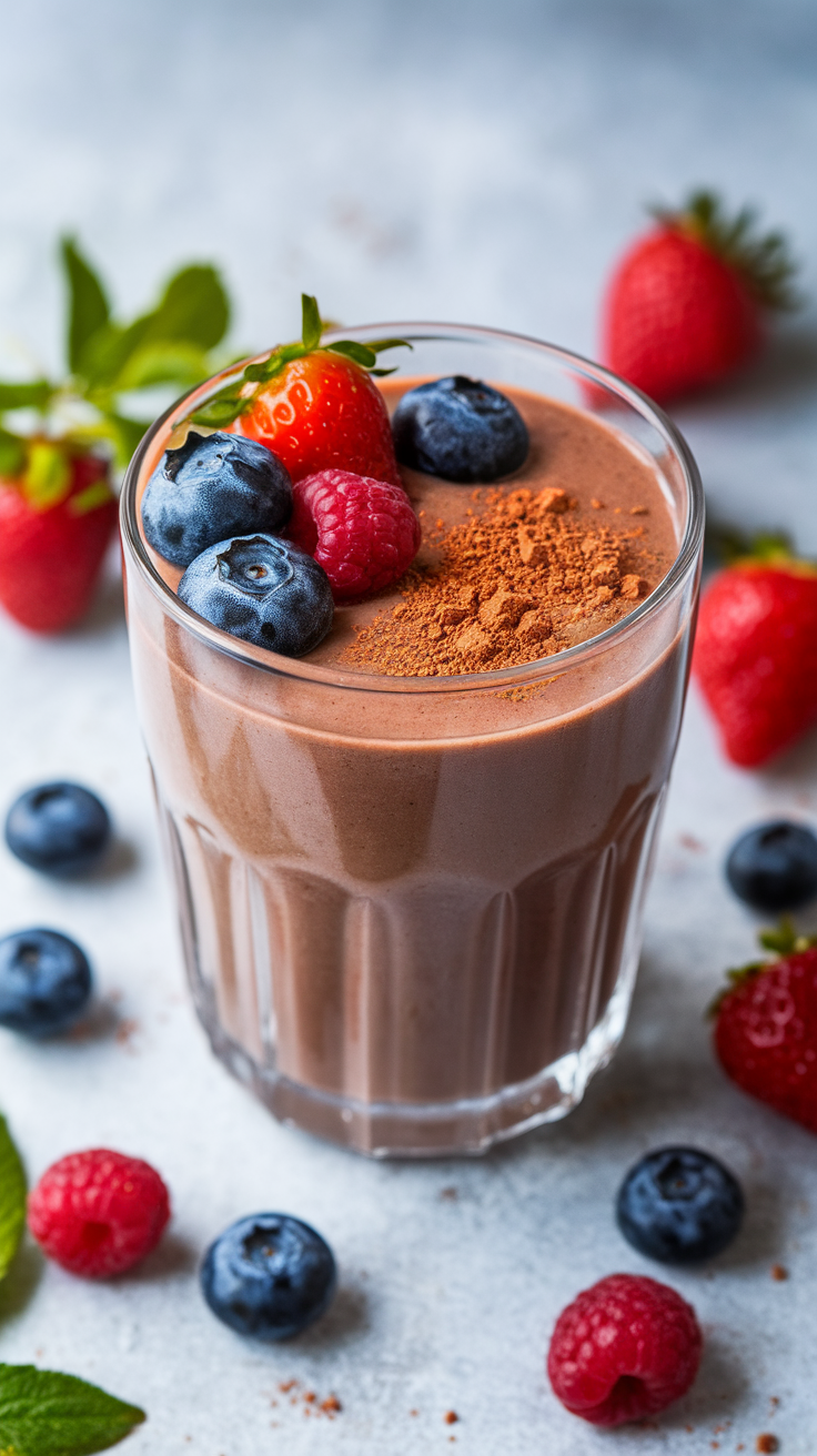 Smoothie That Tastes Like a Milkshake but Is Easier To Feel Good About - chocolate smoothie blender
