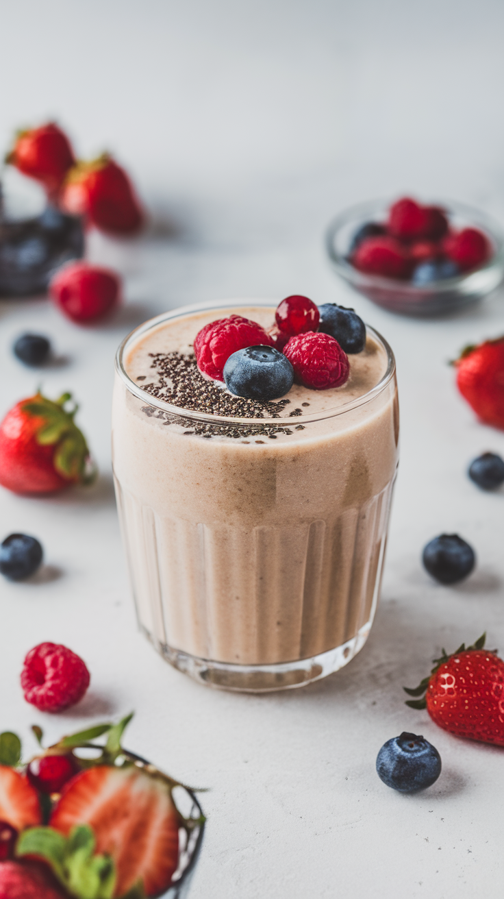 Smoothie That Tastes Like Dessert but Still Feels Reasonable - chocolate smoothie glass