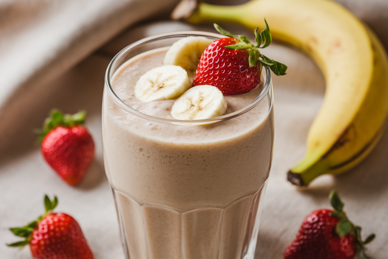 Smoothie That Tastes Like Dessert but Still Feels Reasonable - smoothie in glass