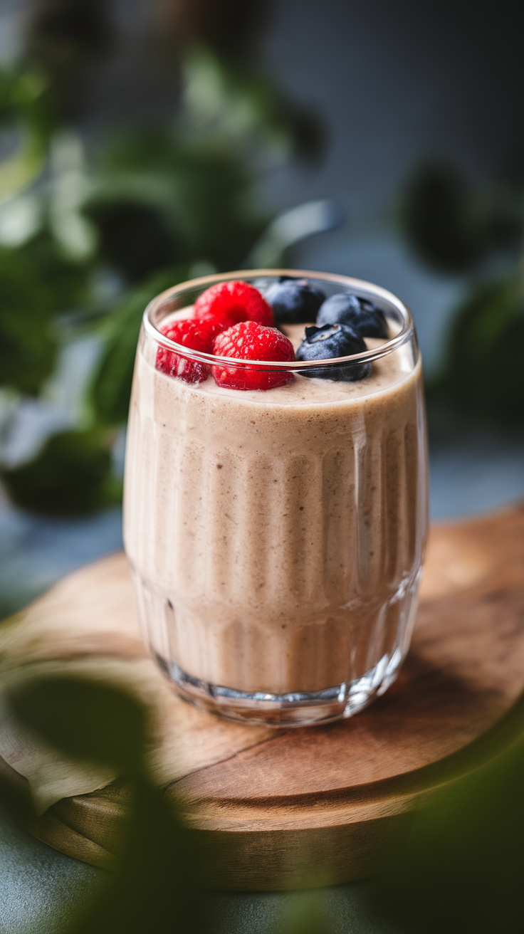 Smoothie That Tastes Like Ice Cream Without Being Over the Top - smoothie with strawberries