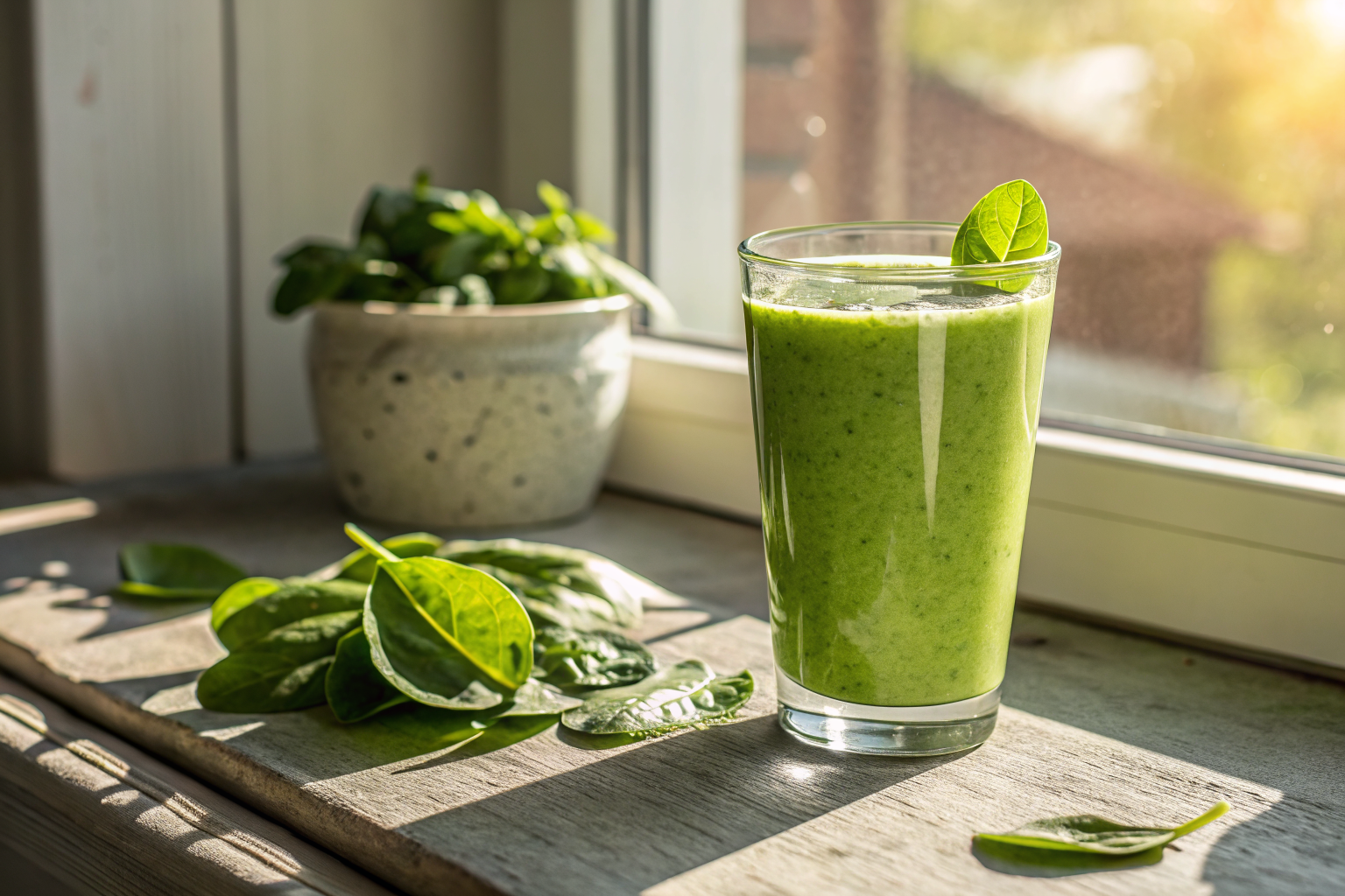 Spinach Smoothie Recipe Without Banana That Still Tastes Amazing - spinach smoothie glass