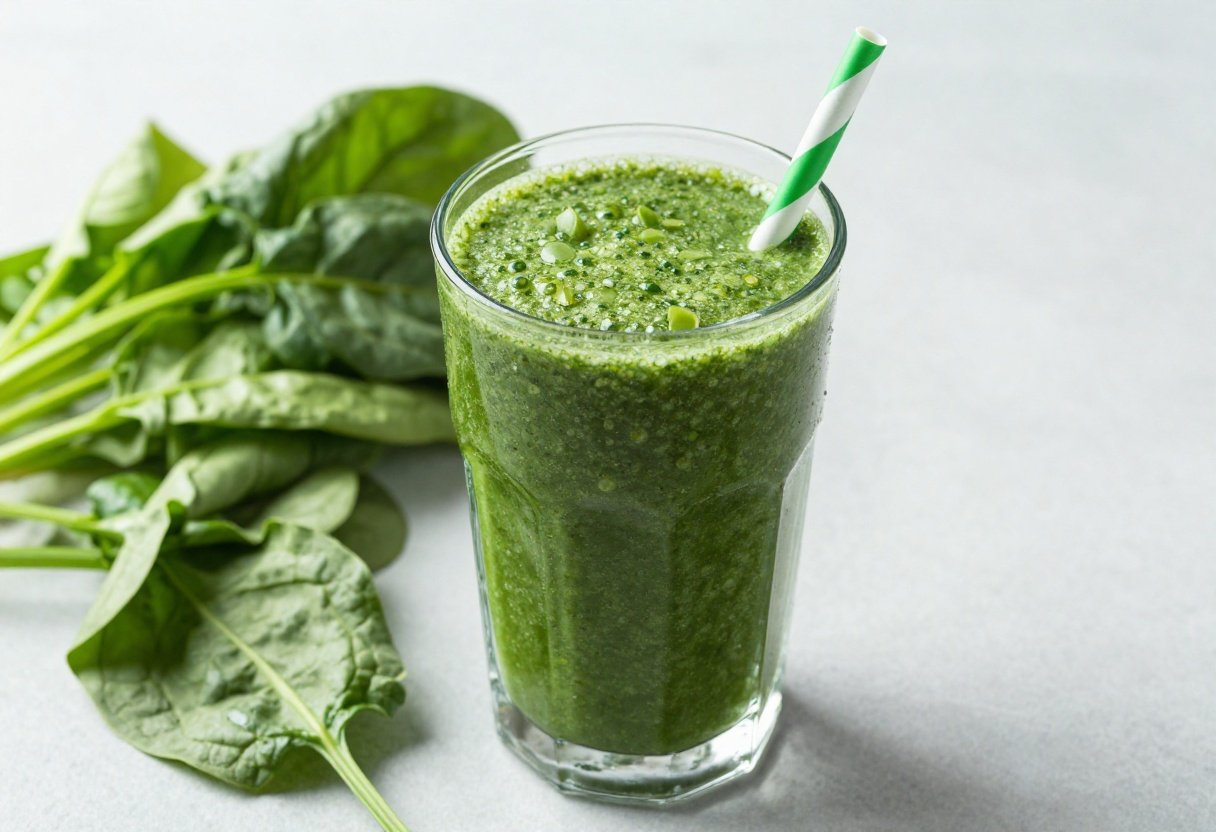Spinach Smoothie That Tastes Surprisingly Soft and Sweet - spinach smoothie glass