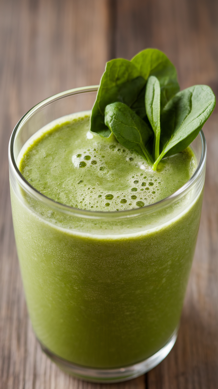 Spinach Smoothie That Tastes Surprisingly Soft and Sweet - spinach smoothie glass