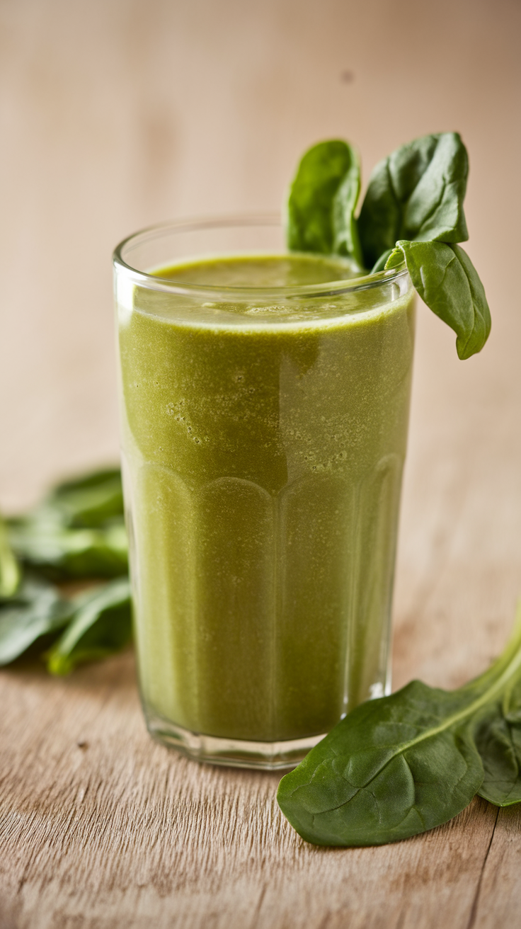 Spinach Smoothie That Tastes Surprisingly Soft and Sweet - spinach smoothie glass