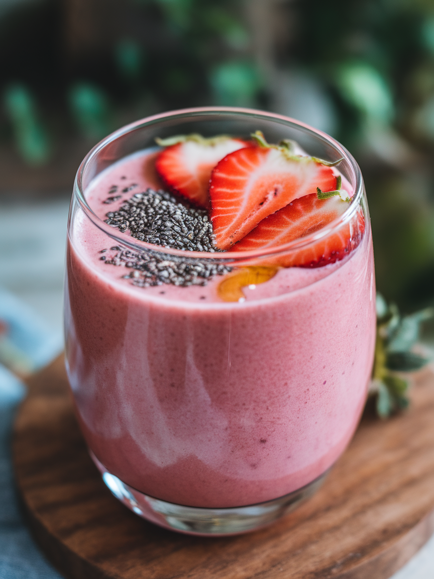 Strawberry Smoothie Without Banana That Still Tastes Sweet and Smooth - strawberry smoothie blender