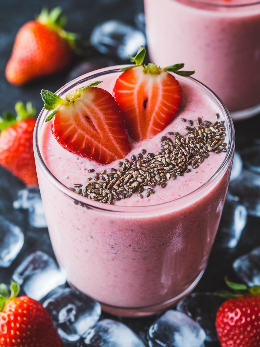 Strawberry Smoothie Without Banana That Still Tastes Sweet and Smooth - strawberry smoothie ingredients