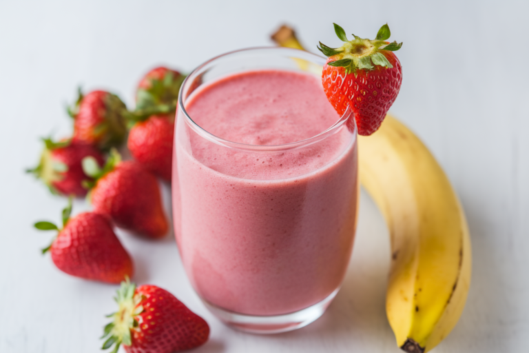 Treat Smoothie for When You Want Something Sweet and Cold Fast - strawberry pink smoothie