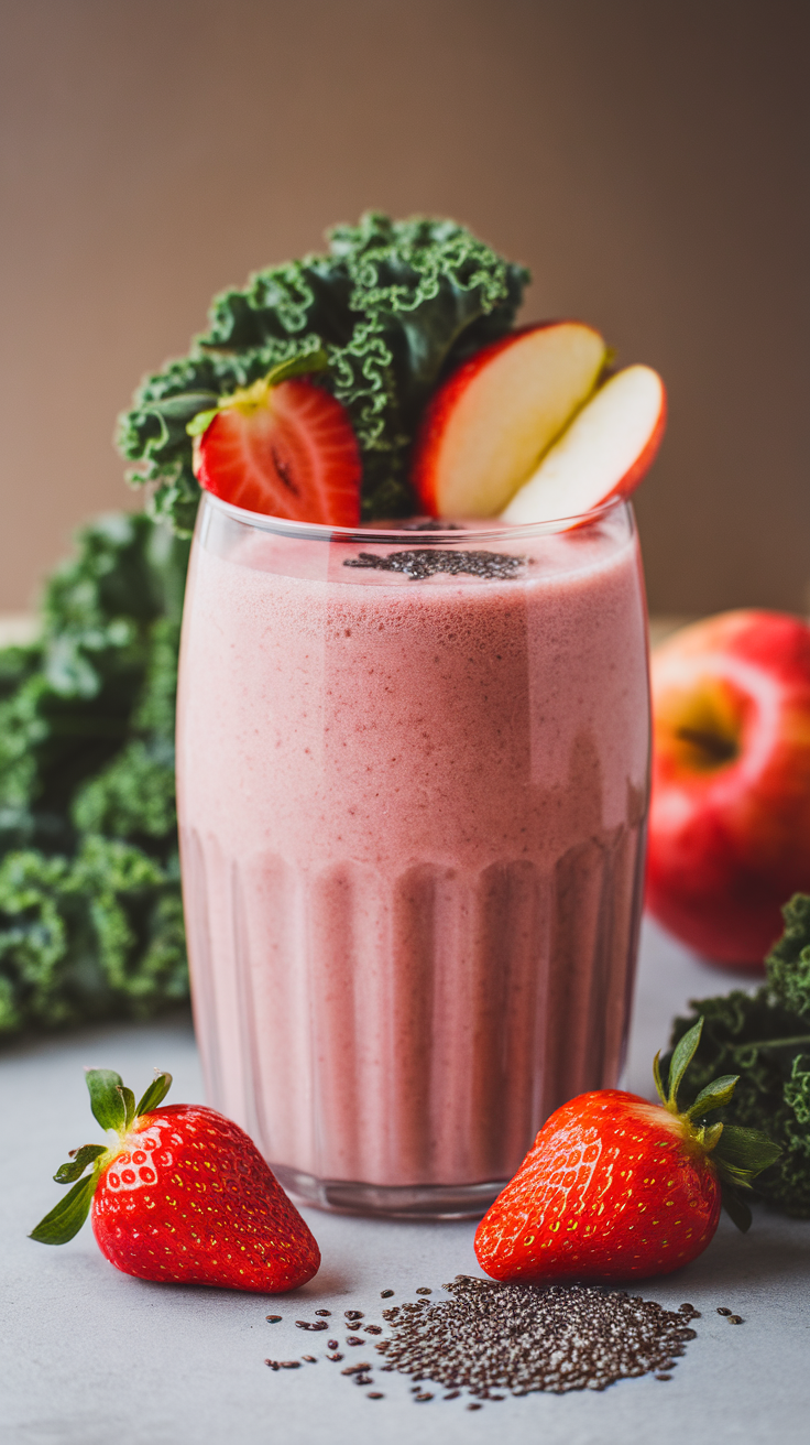 Treat Smoothie for When You Want Something Sweet and Cold Fast - strawberry pink smoothie