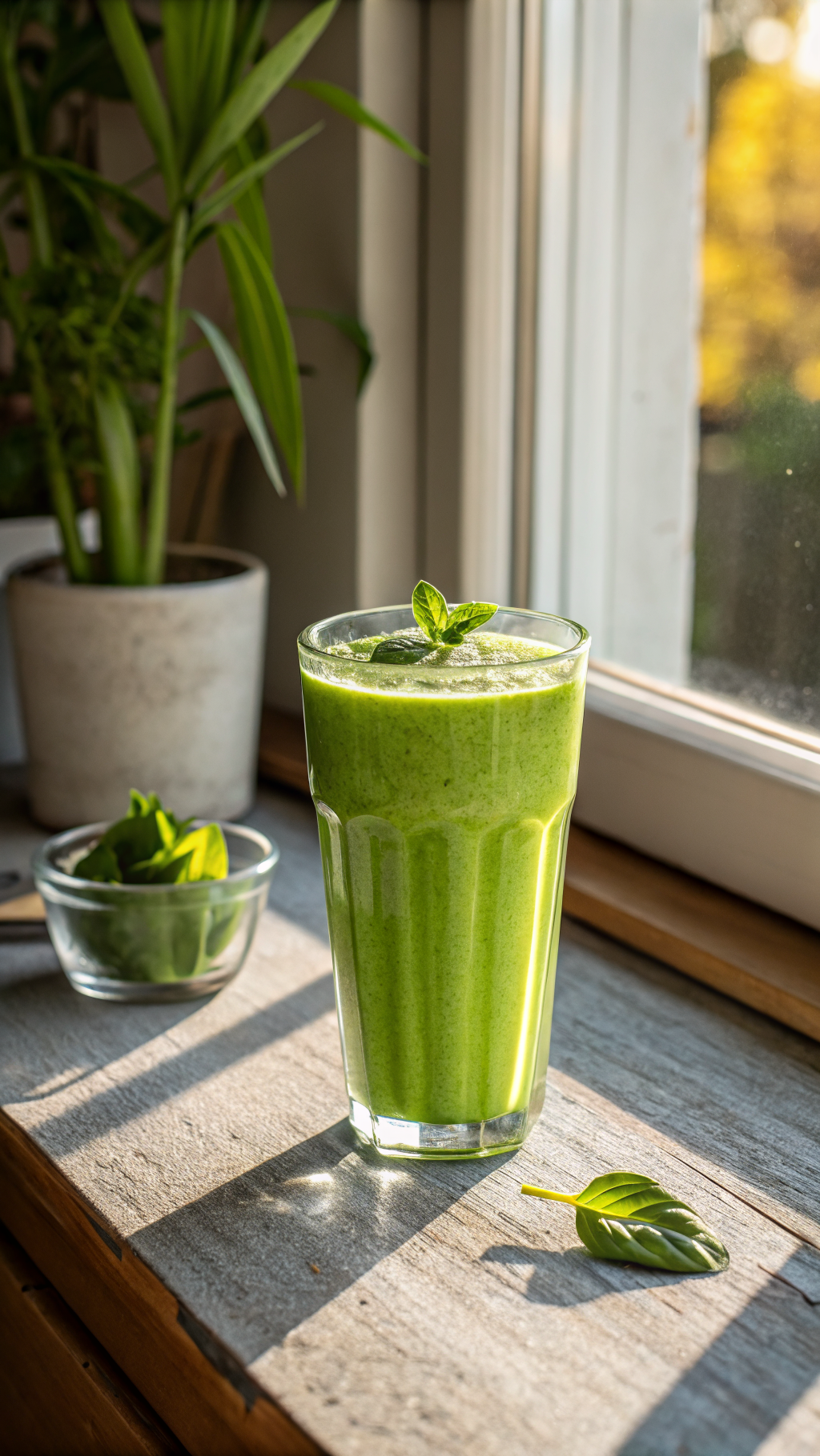 Tropical Green Smoothie Recipe That Feels Like a Vacation in a Glass - green smoothie glass