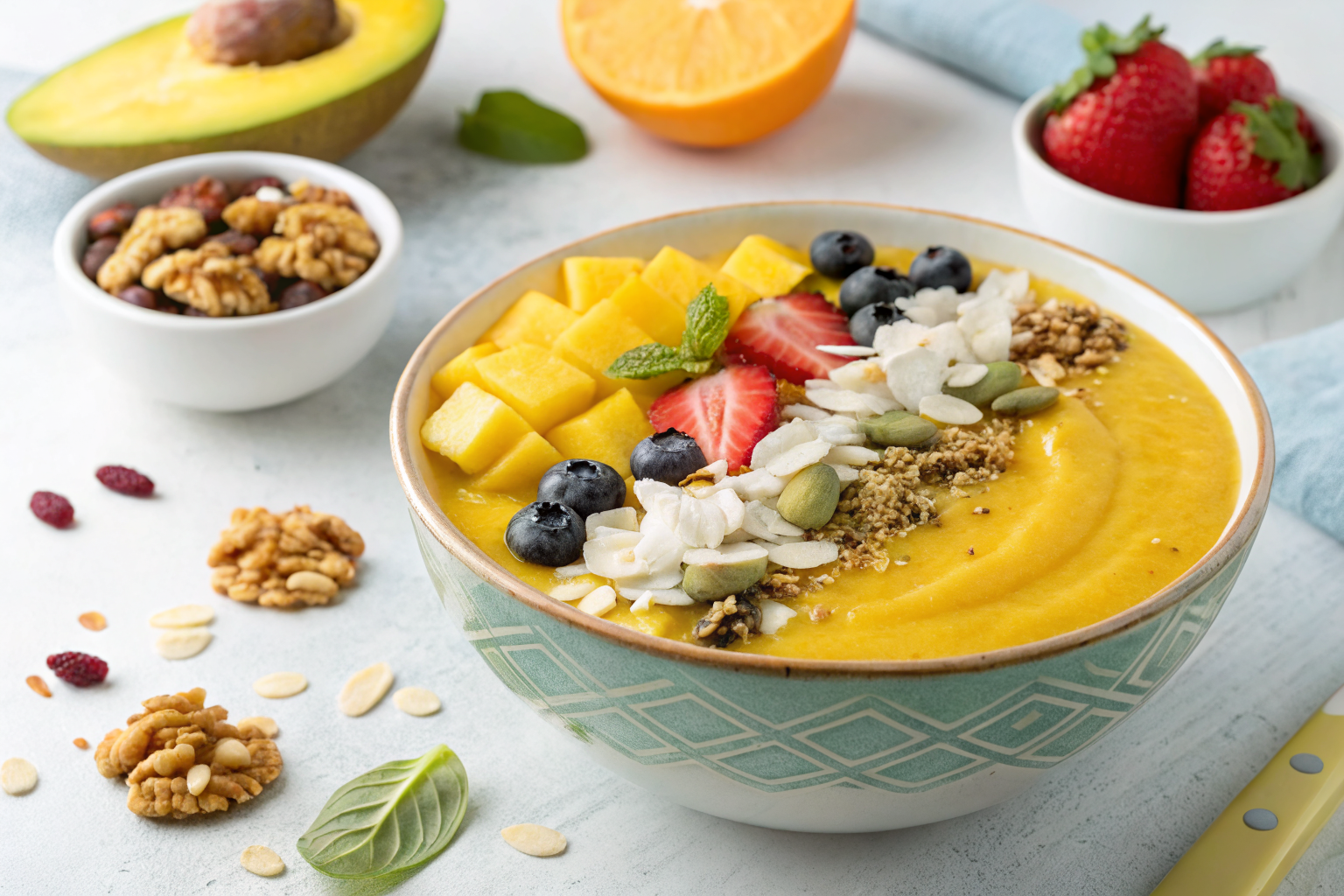 Tropical Smoothie Bowl That Feels Like a Cafe Order - smoothie bowl toppings