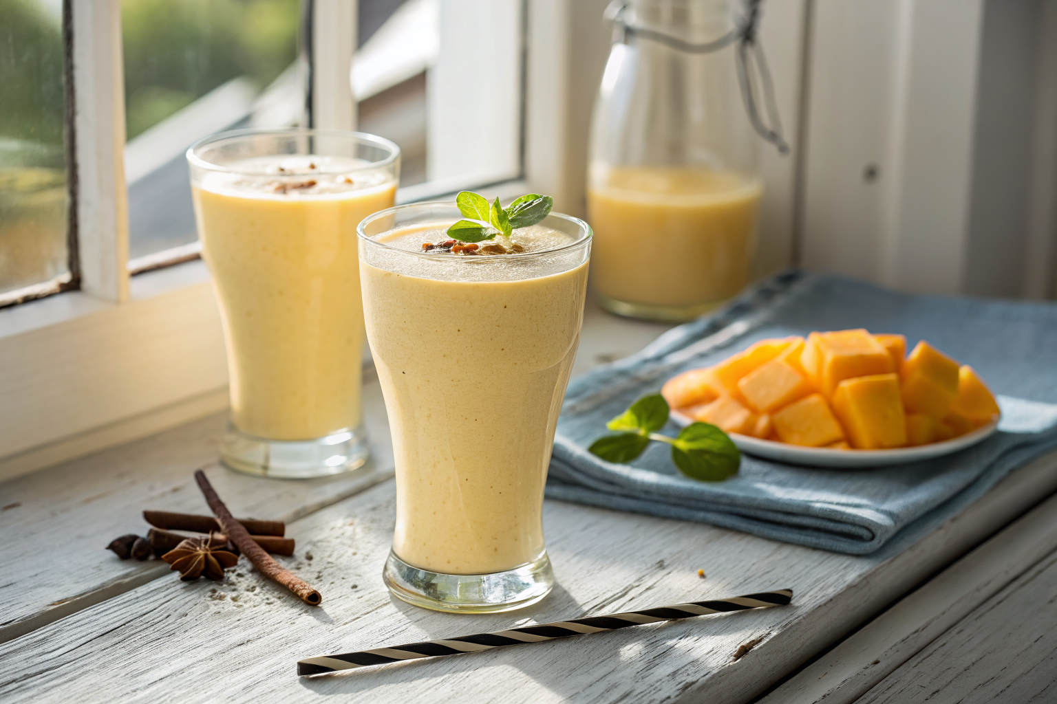 Vanilla Protein Smoothie Recipe for a Simple Go-To Breakfast - vanilla protein smoothie glass