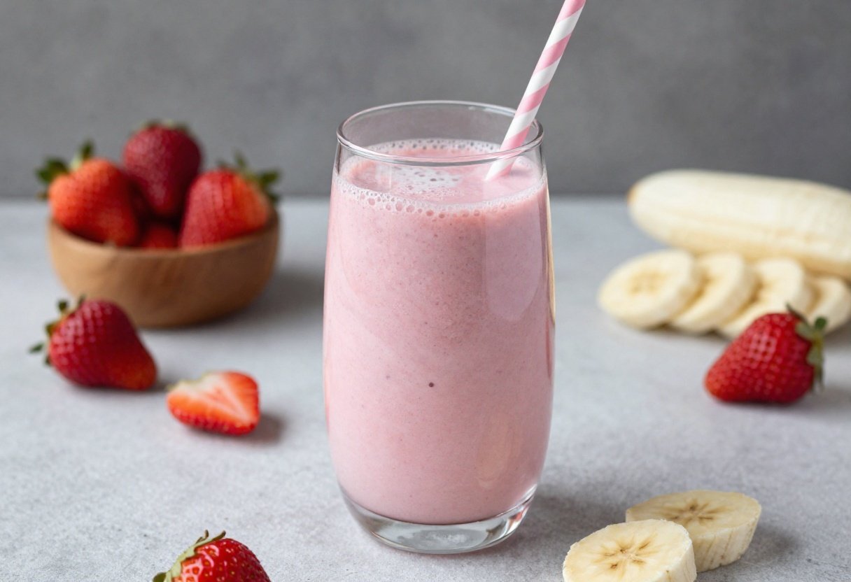 Vegan Strawberry Banana Smoothie That’s Simple and So Good - strawberry banana smoothie
