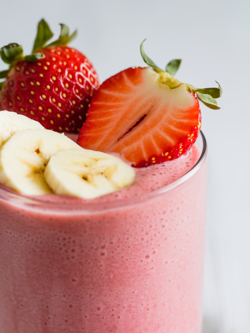 Vegan Strawberry Banana Smoothie That’s Simple and So Good - strawberry banana smoothie