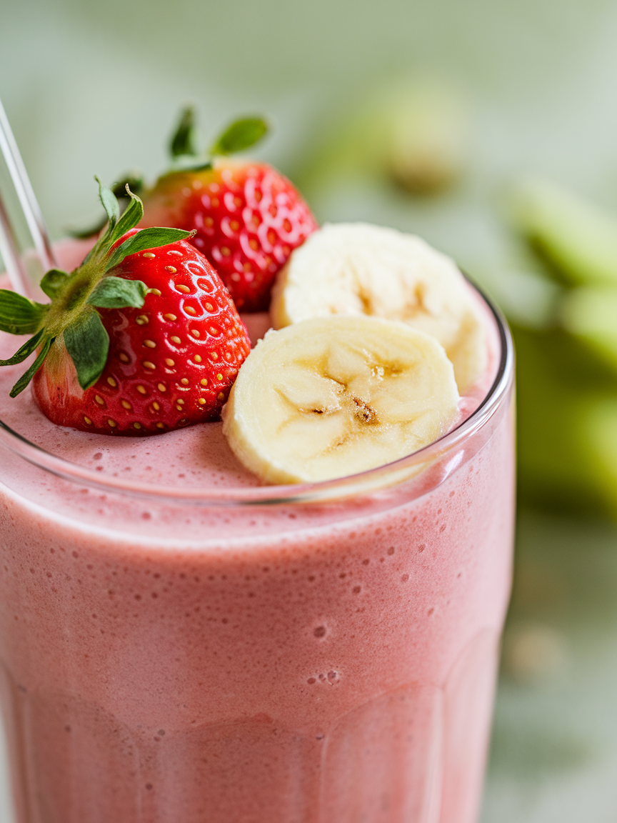 Vegan Strawberry Banana Smoothie That’s Simple and So Good - strawberry banana smoothie