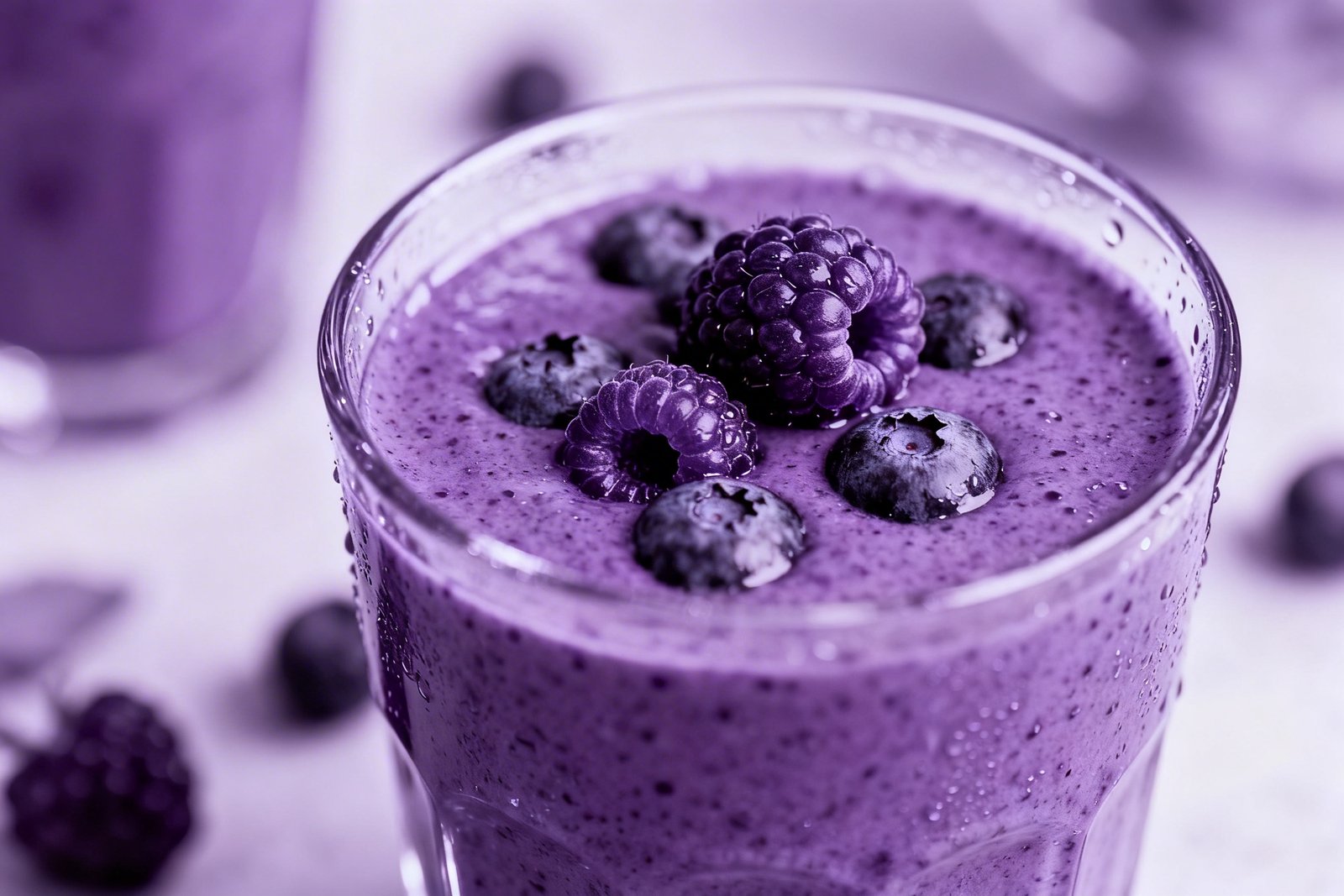 Weight Loss Smoothie That Feels Light but Not Empty - berry smoothie glass