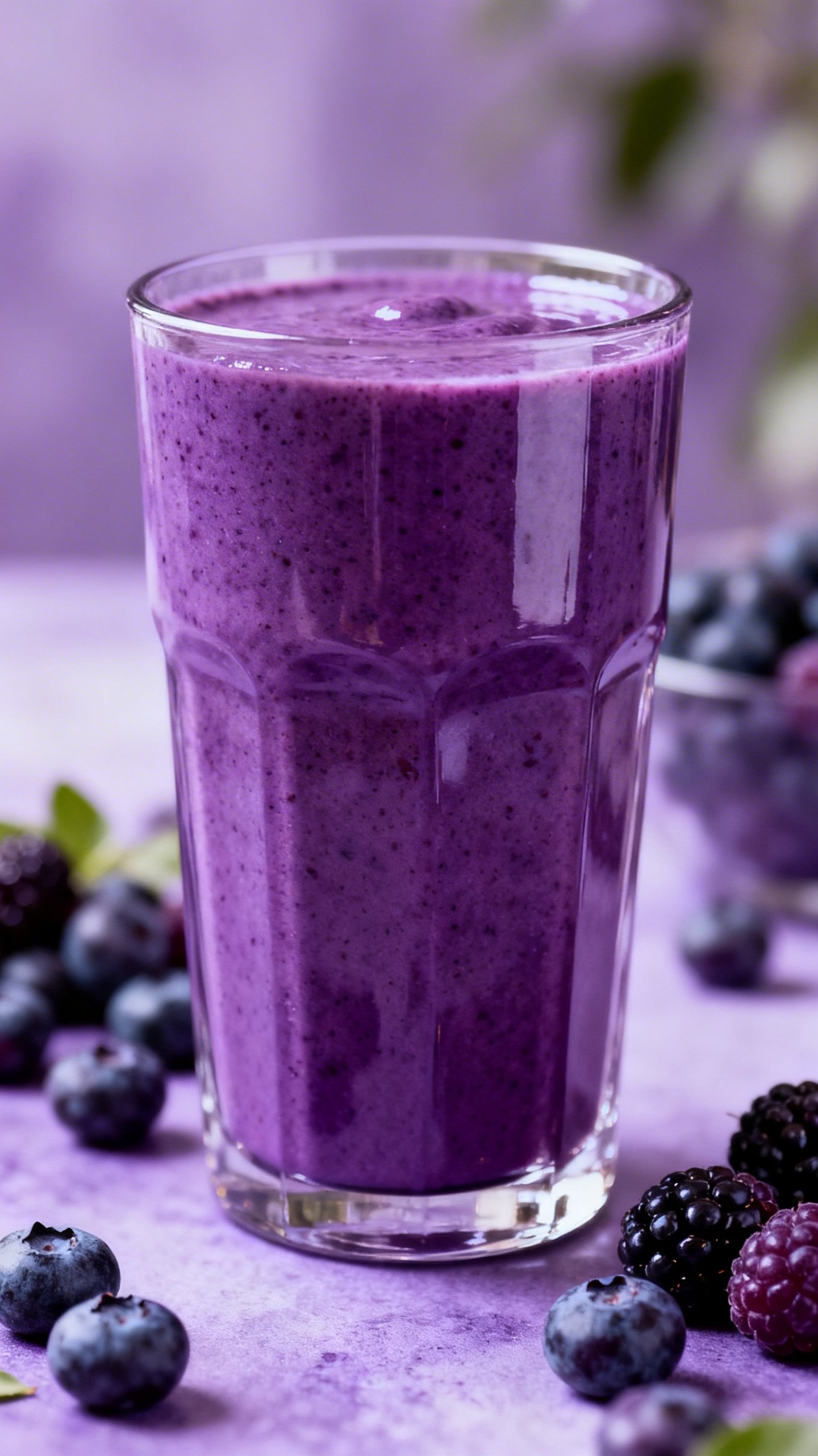 Weight Loss Smoothie That Feels Light but Not Empty - berry smoothie glass