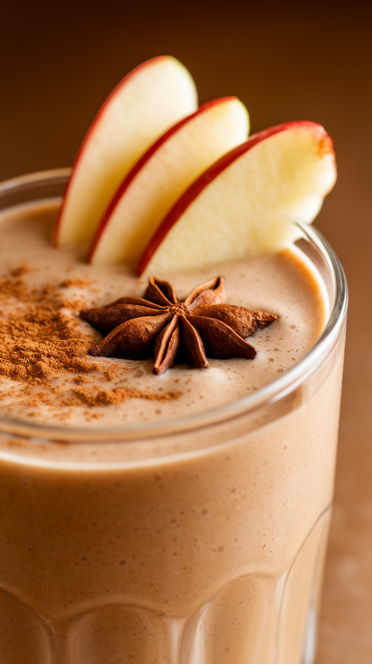 Apple Pie Smoothie With Oats for a Cozy Breakfast Smoothie - apple pie smoothie