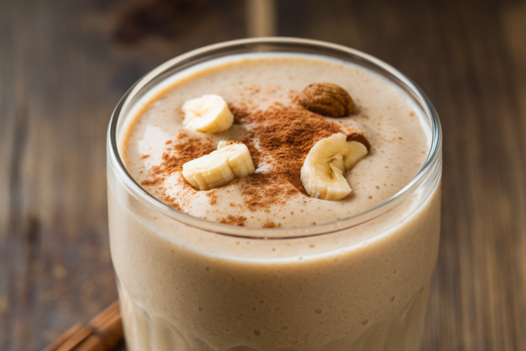 Banana Cashew Smoothie That’s Creamy, Simple, and Naturally Sweet - banana cashew smoothie glass