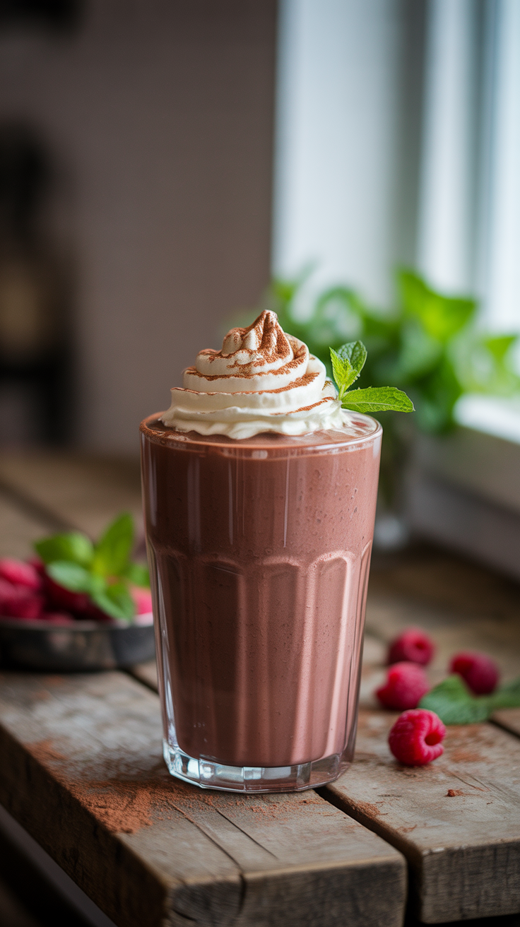 Chocolate Almond Banana Smoothie for a Healthy Dessert Breakfast - chocolate smoothie ingredients