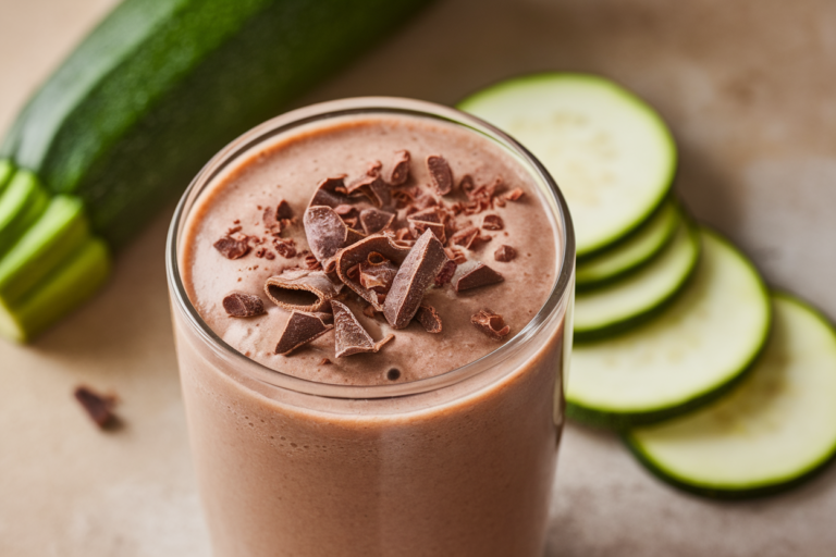 Chocolate Zucchini Smoothie That Sneaks in Veggies Beautifully - chocolate zucchini smoothie