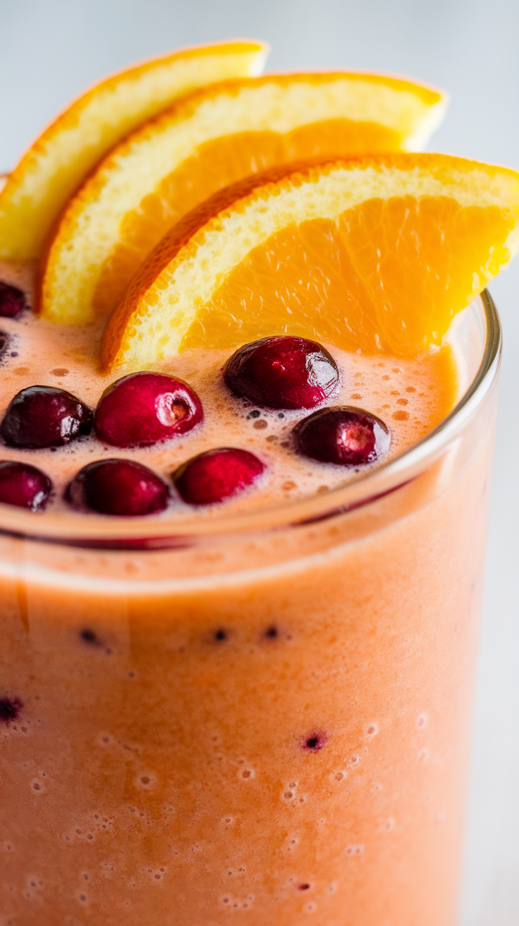 Cranberry Orange Smoothie for a Tart and Creamy Fruit Boost - cranberry orange smoothie blender