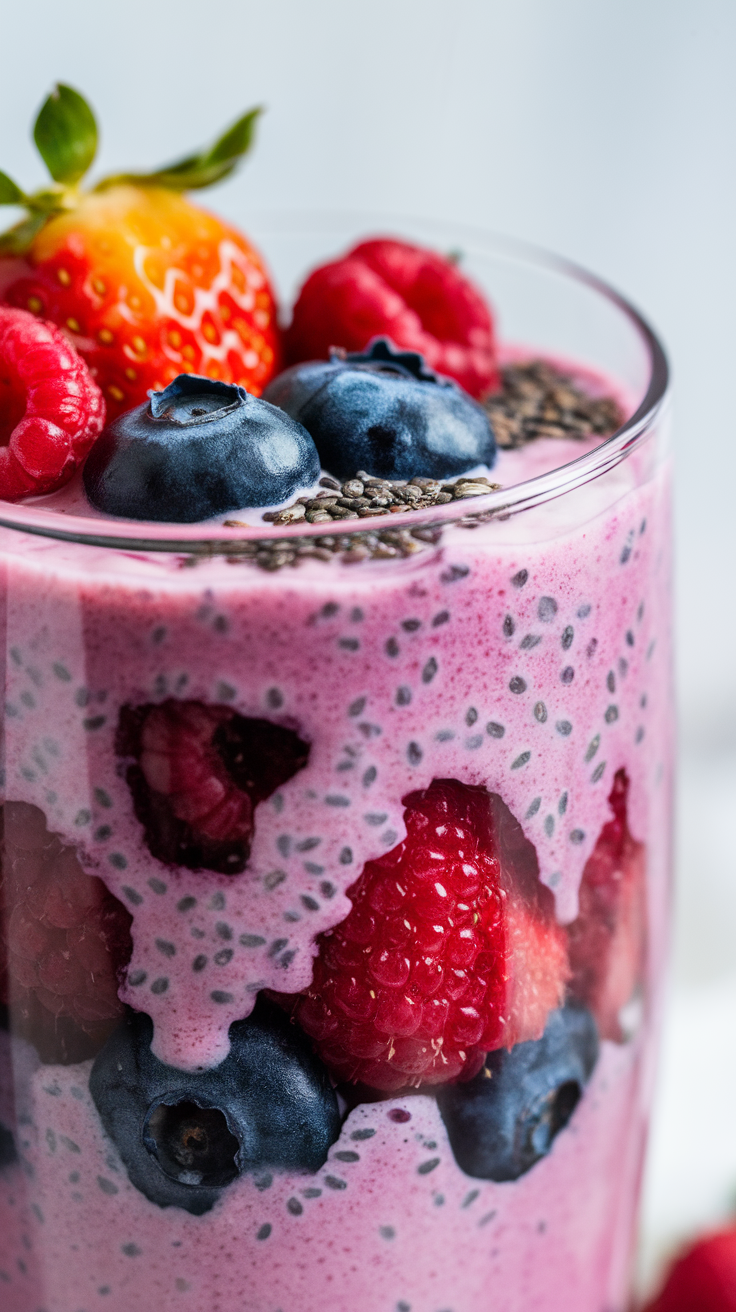 Creamy Oat Milk Berry Smoothie for an Easy Dairy-Free Breakfast - berry smoothie ingredients