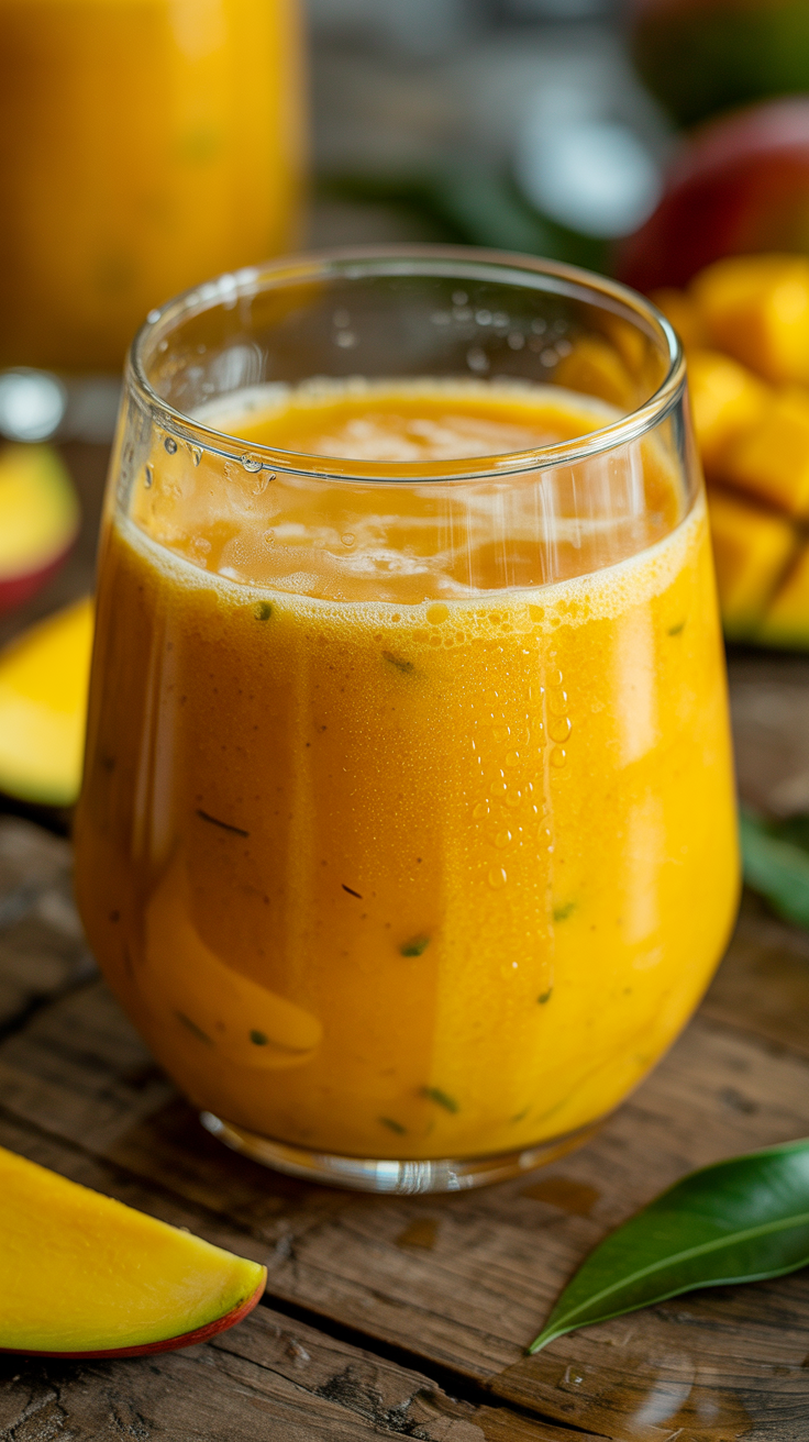 Dairy-Free Mango Smoothie - mango smoothie blender