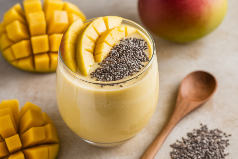 Frozen Mango Yogurt Smoothie for a Creamy Summer Snack - img featured