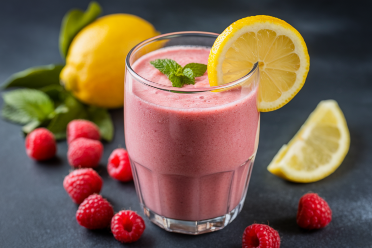 Lemon Raspberry Smoothie That Tastes Like a Summer Dessert - img featured