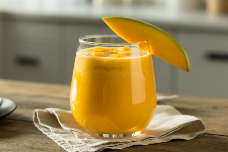 Low Calorie Mango Smoothie - mango smoothie glass