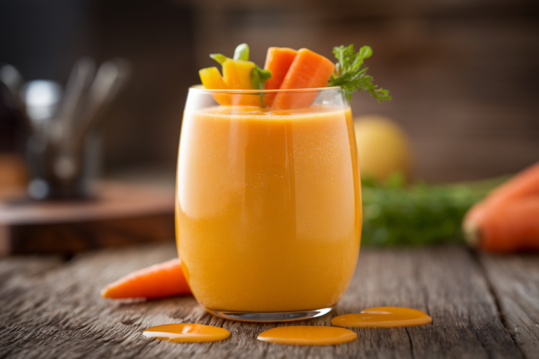 Mango Carrot Smoothie for a Bright Orange Breakfast - img featured