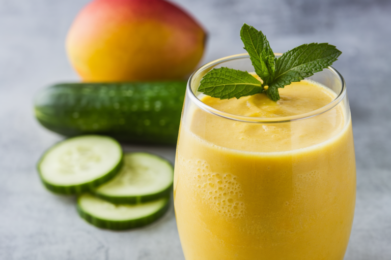 Mango Cucumber Smoothie for a Cooling Summer Breakfast - img featured