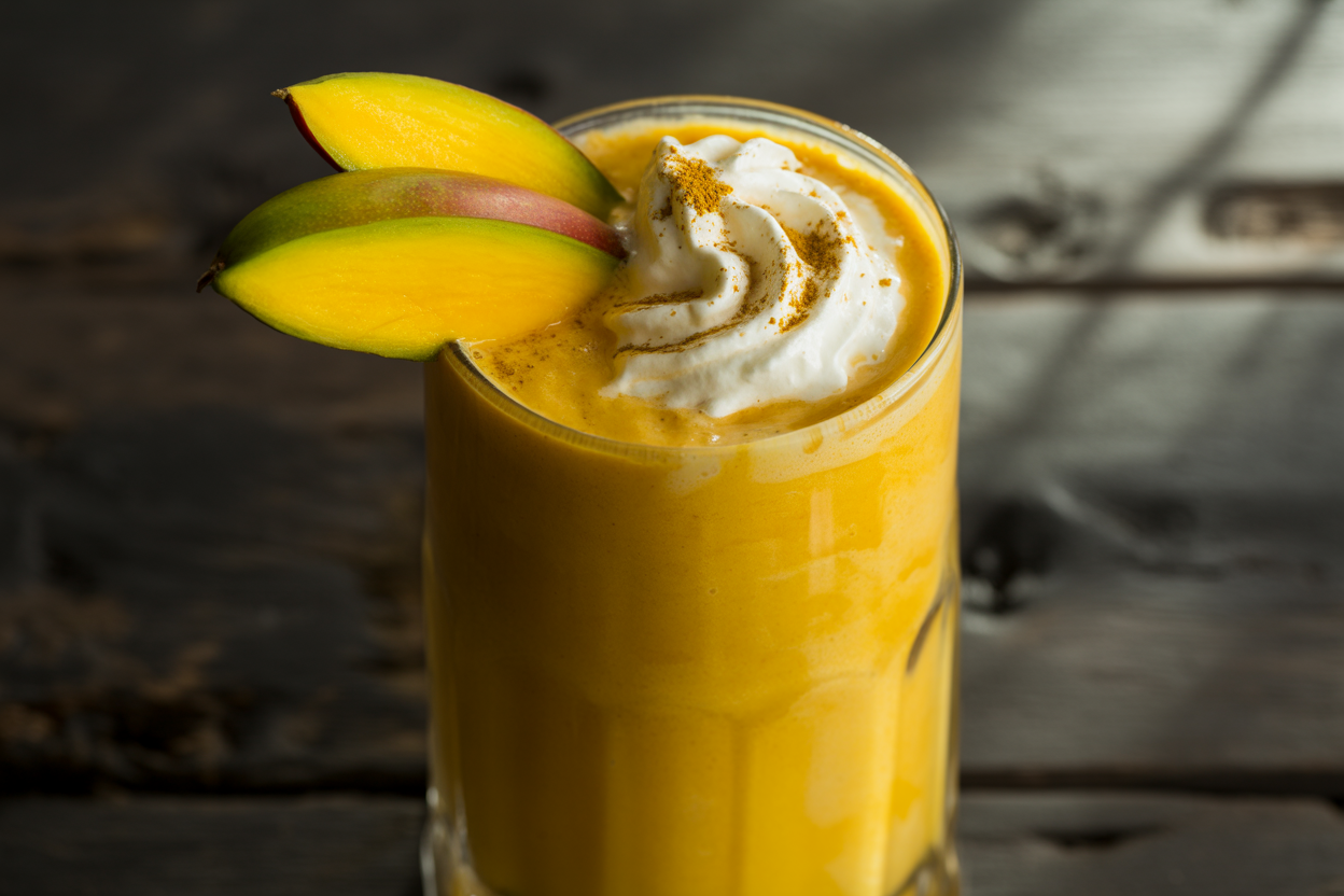 Mango Lassi Smoothie - mango lassi smoothie glass