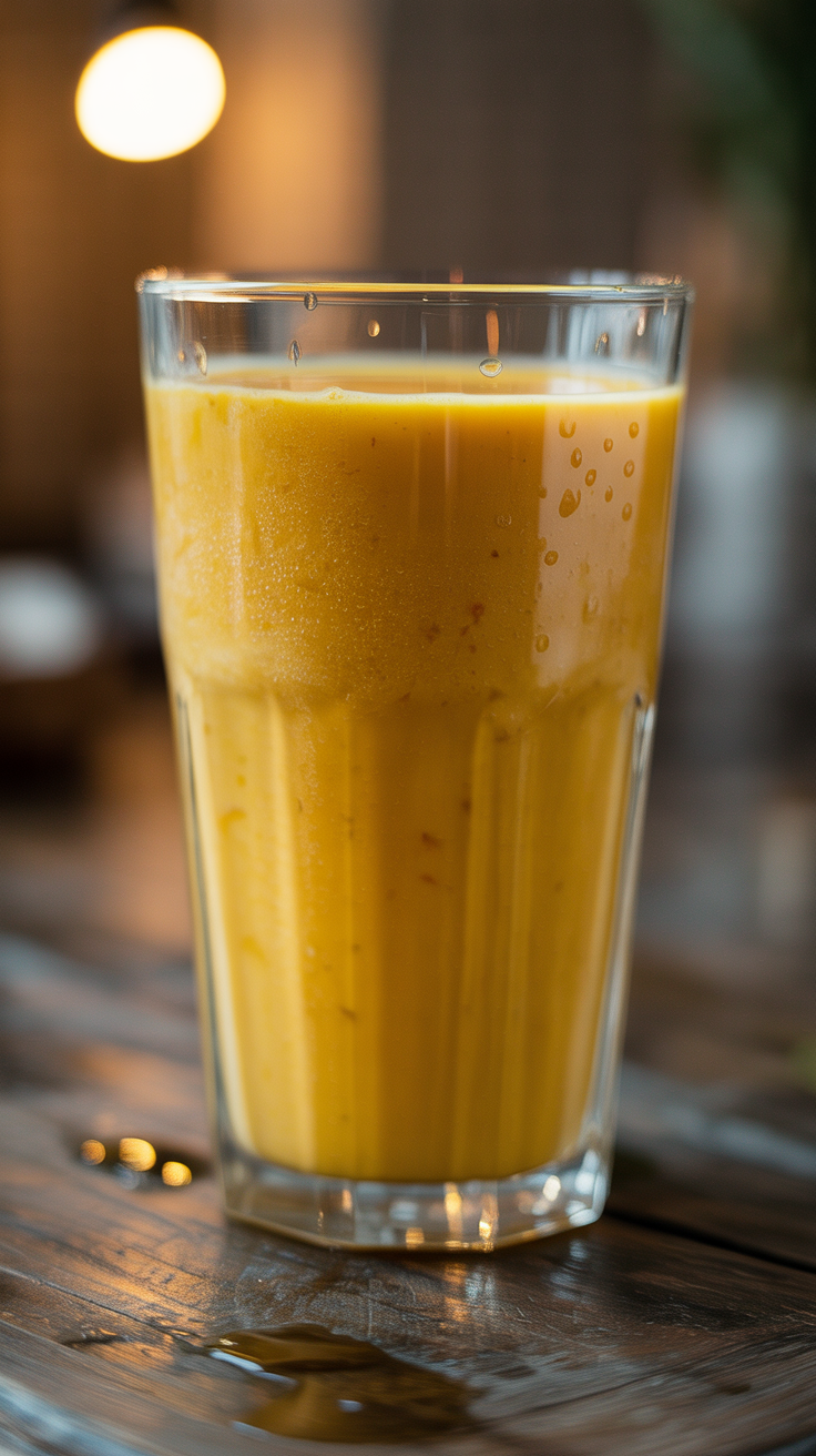 Mango Lassi Smoothie - mango lassi smoothie pour