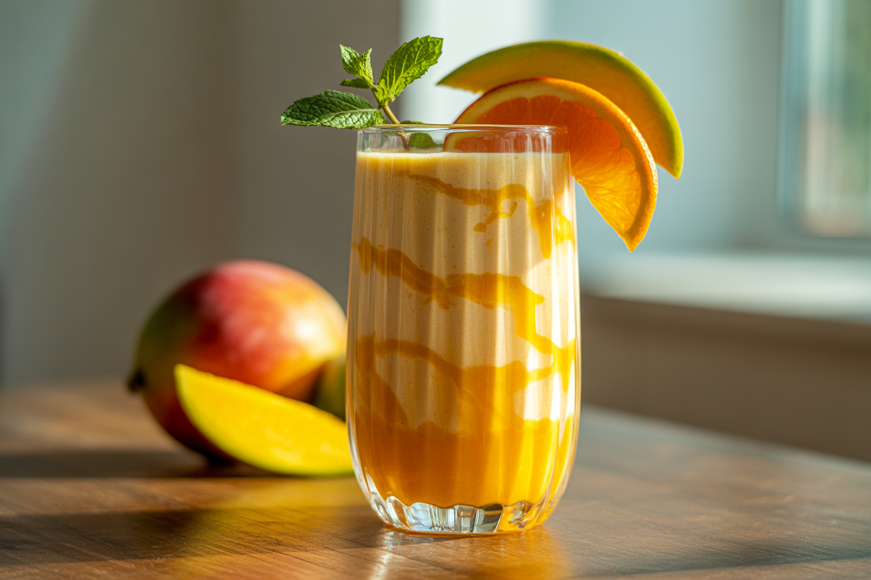 Mango Orange Cream Smoothie That Tastes Like a Summer Dessert - mango orange cream smoothie