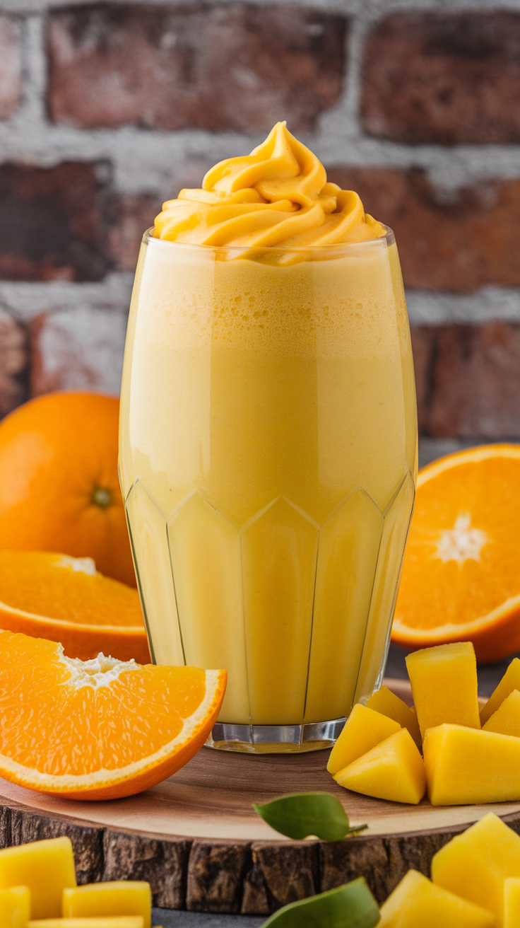 Mango Orange Cream Smoothie That Tastes Like a Summer Dessert - mango orange cream smoothie