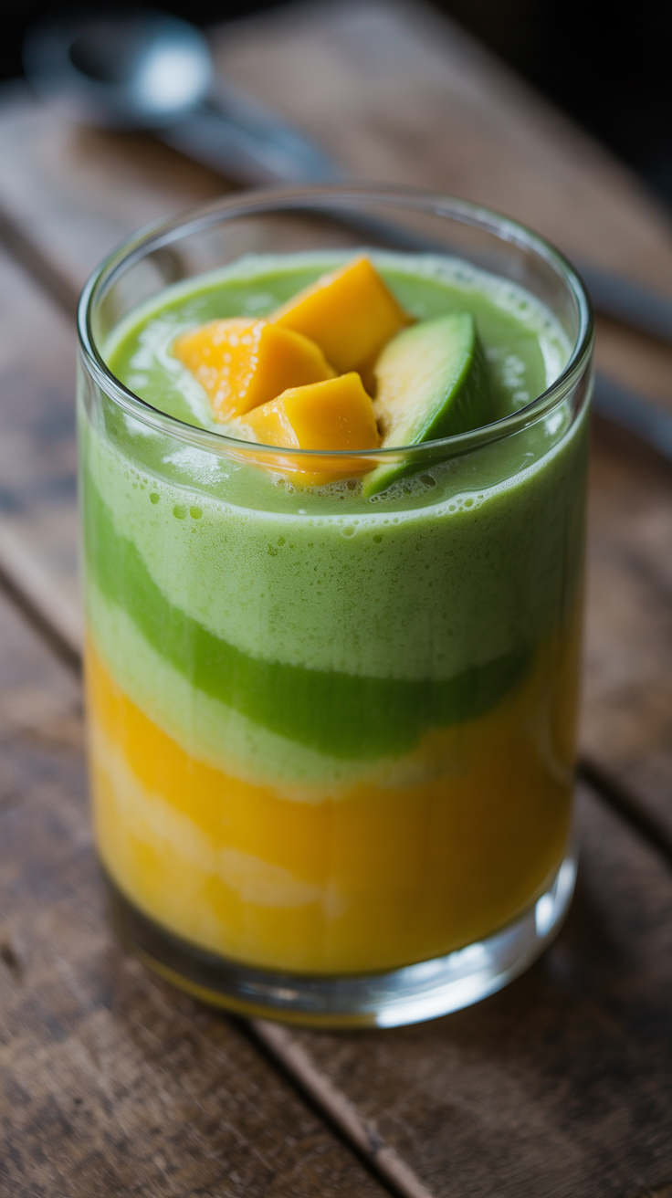 Mango Smoothie with Avocado - mango avocado smoothie