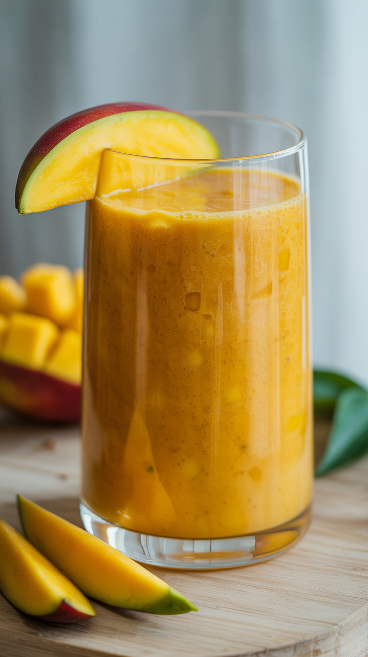 Mango Smoothie with Coconut Milk - mango smoothie ingredients