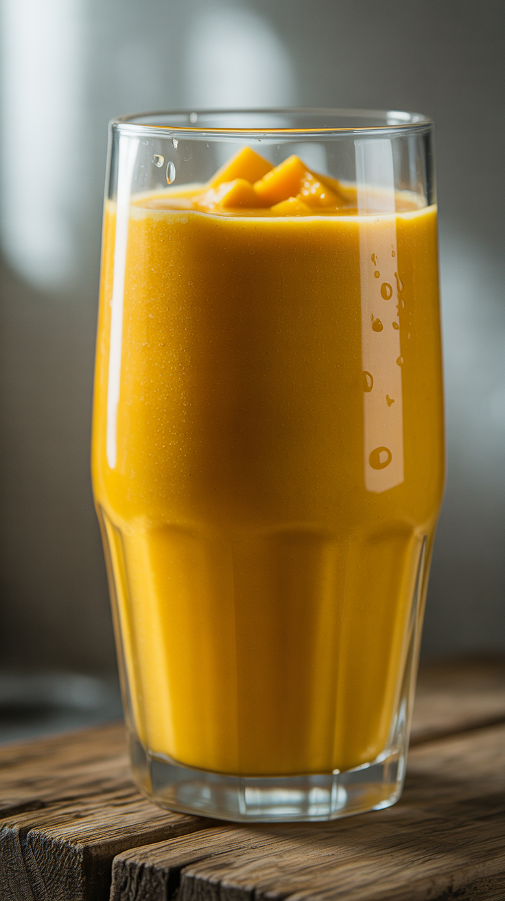 Mango Smoothie with Greek Yogurt - mango smoothie blender