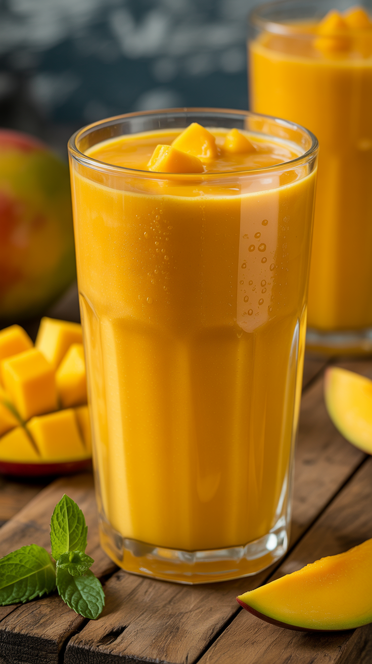 Mango Smoothie with Oats - mango smoothie ingredients