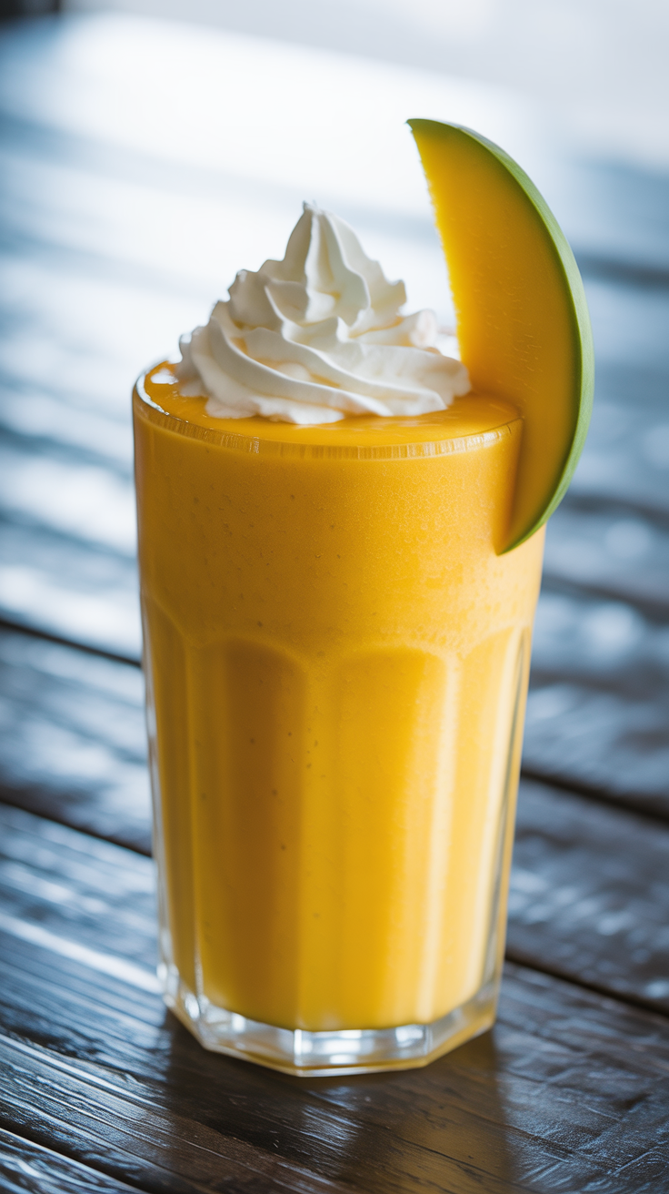 Mango Smoothie with Pineapple Juice - mango smoothie glasses