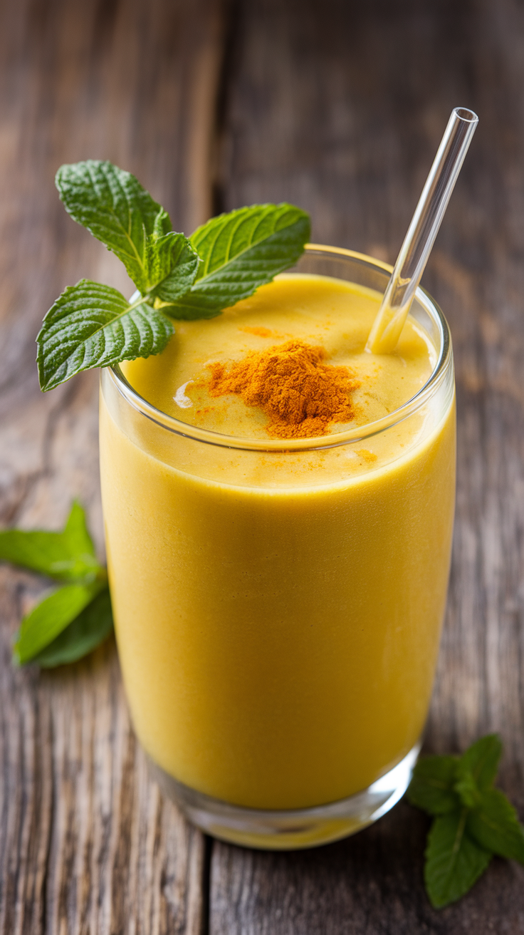 Mango Turmeric Ginger Smoothie for a Golden Morning Boost - mango turmeric smoothie ingredients