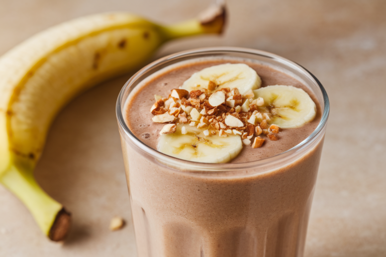 Mocha Banana Protein Smoothie That Tastes Way More Indulgent Than It Is - mocha banana smoothie