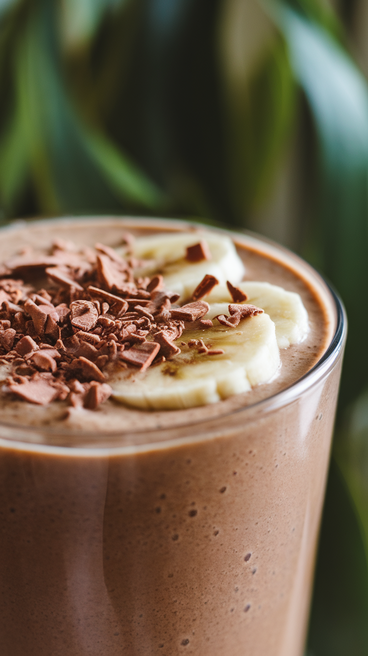 Mocha Banana Protein Smoothie That Tastes Way More Indulgent Than It Is - mocha banana smoothie