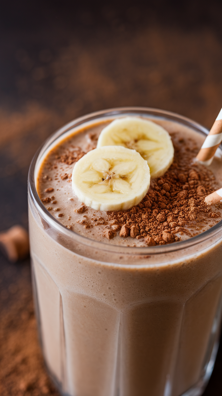 Mocha Banana Protein Smoothie That Tastes Way More Indulgent Than It Is - mocha banana smoothie