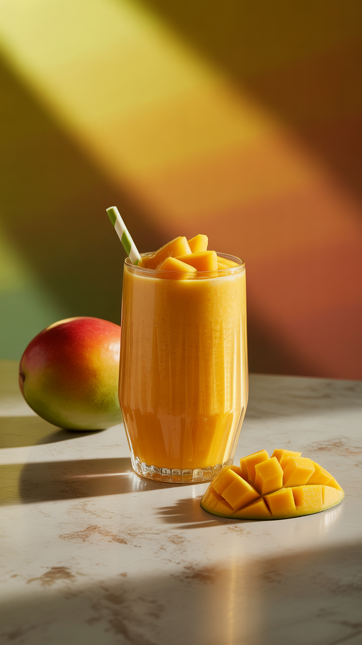 No Yogurt Mango Smoothie - mango smoothie ingredients