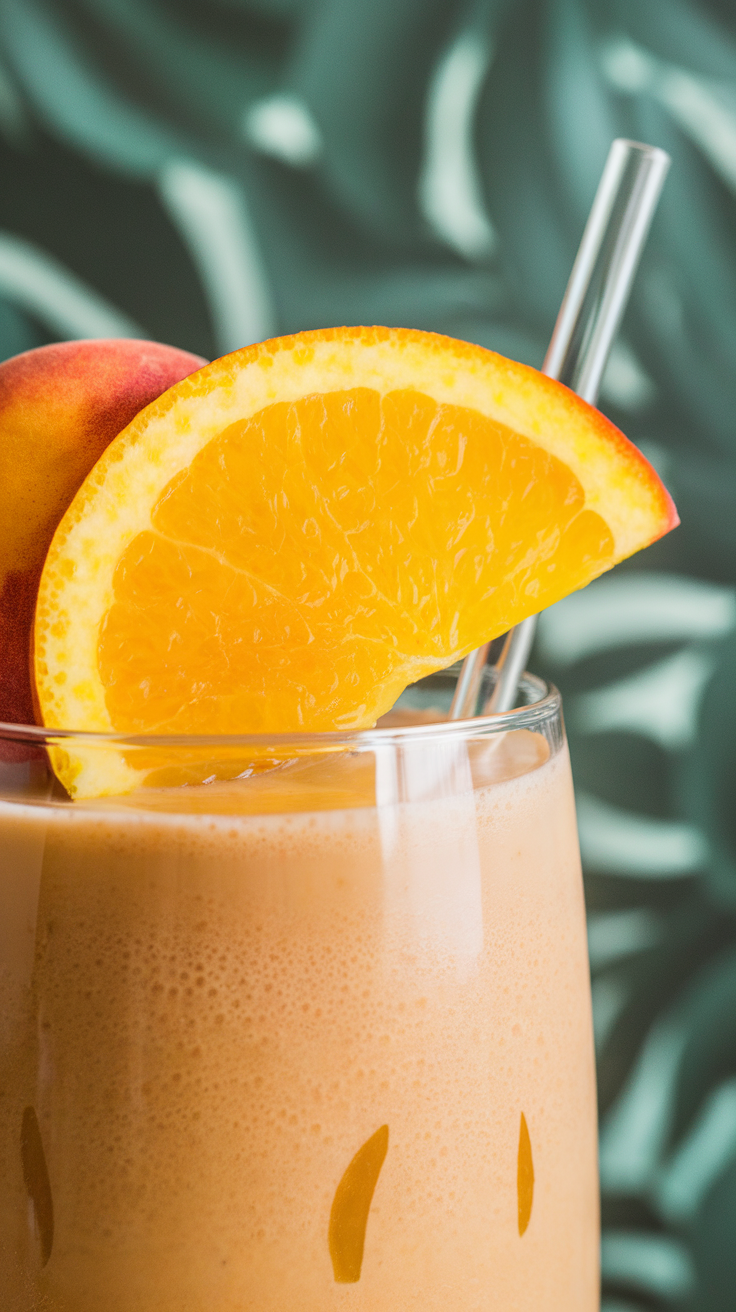 Peach Iced Tea Smoothie for a Sweet Southern Summer Vibe - peach iced tea smoothie