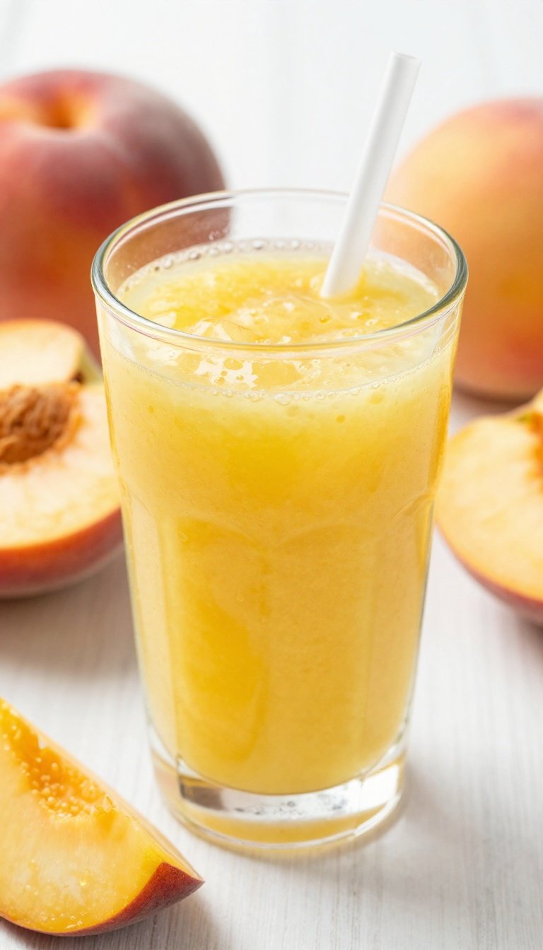 Peach Mango Smoothie That Tastes Like Summer in a Glass - peach mango smoothie glass