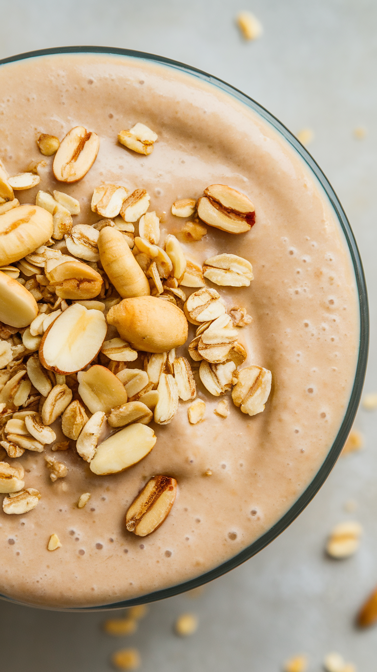 Peanut Butter Oatmeal Smoothie for a Filling Breakfast in Minutes - peanut butter oatmeal smoothie